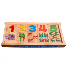 Number+Picture Puzzle Strip